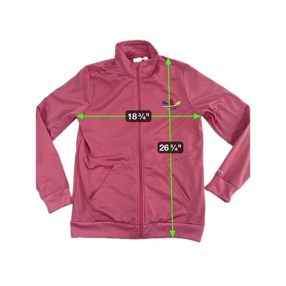 Adidas Primeblue Pink Track Jacket Youth XL Full‎ Zip Trefoil Logo Parley Ocean - Picture 9 of 10